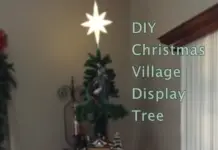 DIY Christmas Village Display Tree