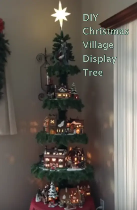 DIY Christmas Village Display Tree 