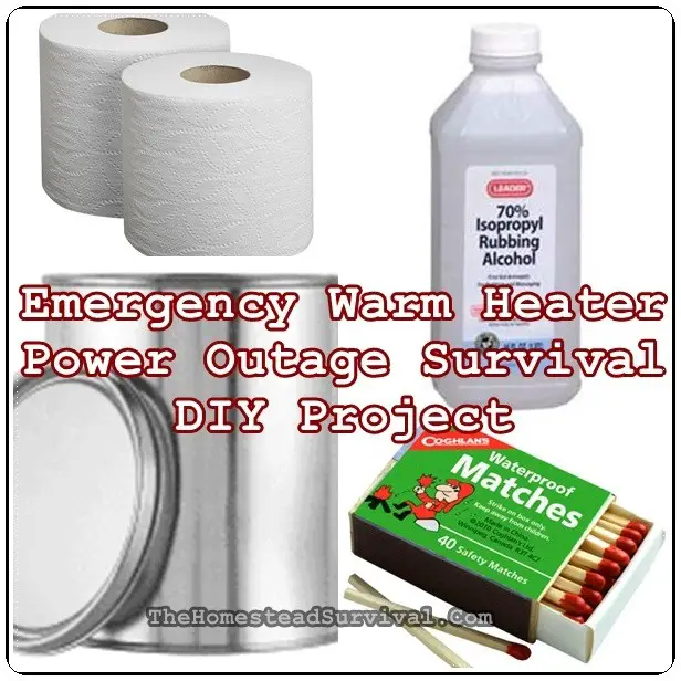 Emergency Warm Heater Home Power Outage Survival DIY Project