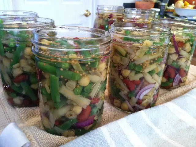 Three Bean Salad Overnight Pickled Canning Recipe