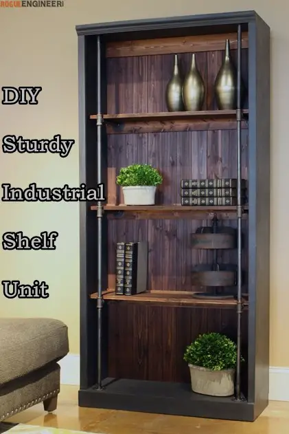DIY Sturdy Industrial Shelf Unit