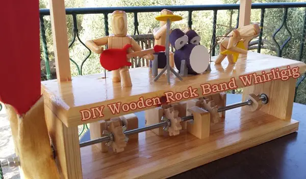 DIY Wooden Rock Band Whirligig