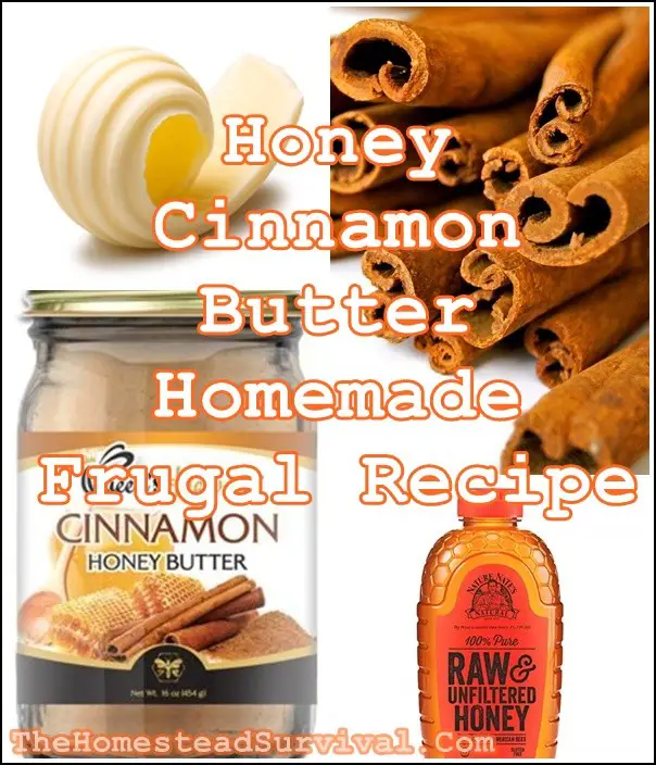 Honey Cinnamon Butter Homemade Frugal Recipe - Homesteading