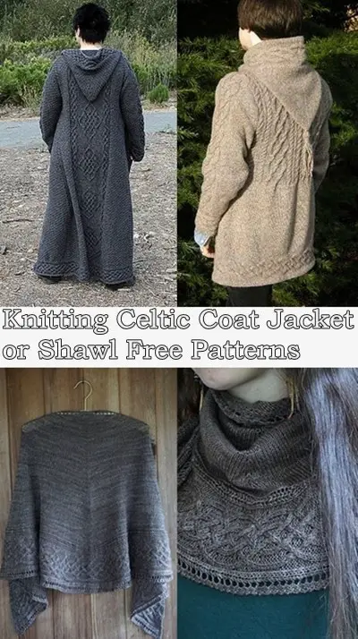 Knitting Celtic Coat Jacket or Shawl Free Patterns