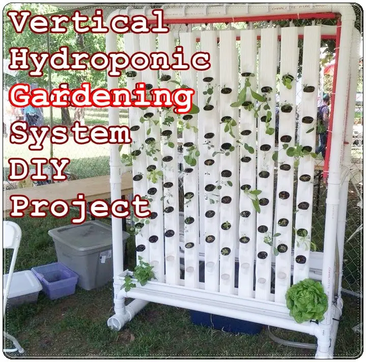 Vertical Hydroponic Gardening System DIY Project - Homesteading