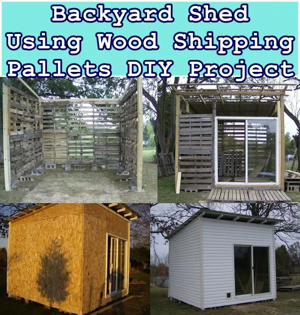 Backyard Shed Using Wood Shipping Pallets DIY Project - The Homestead Survival - Homesteading