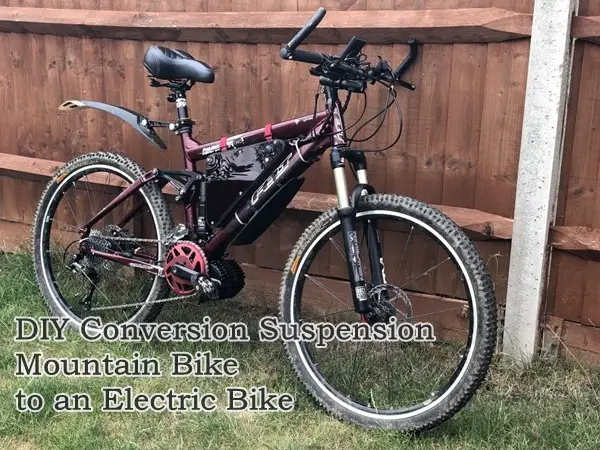 DIY Conversion Suspension Mountain Bike to an Electric Bike 
