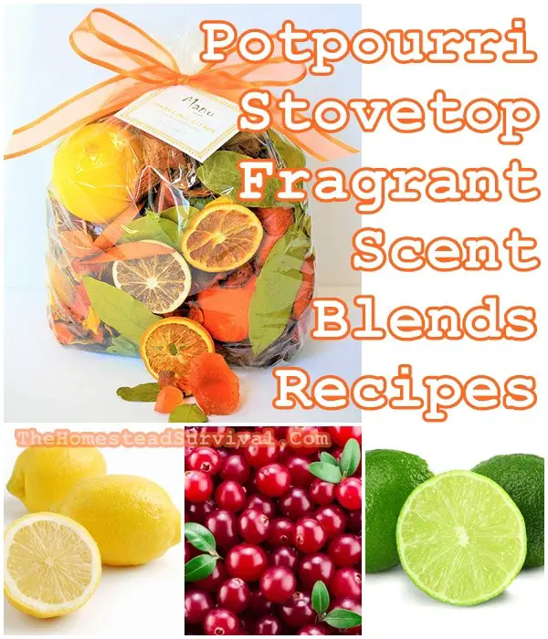 Potpourri Stove Top Fragrant Scent Blends Recipes - The Homestead Survival