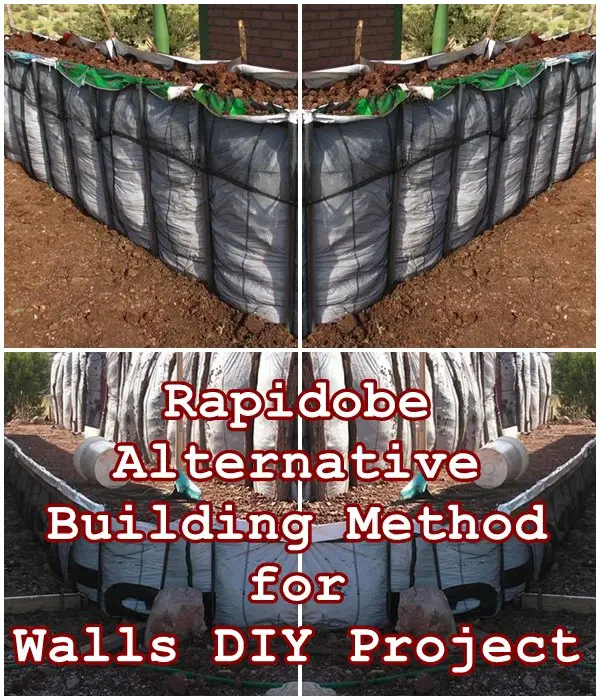 Rapidobe Alternative Building Method for Walls DIY Project