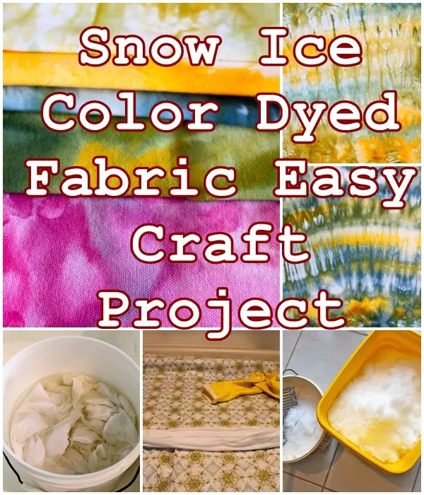 Snow Ice Color Tie Dyed Fabric Easy Craft Project - Tie Dyeing Clothing -