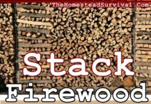 Stack Firewood To Dry Season Homesteading Project - The Homestead Survival - Wood - Fire - Heat