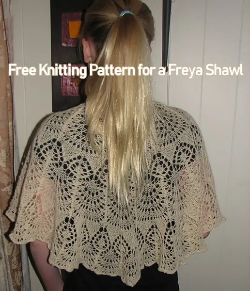 Free Knitting Pattern for a Freya Shawl