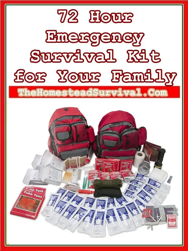 72 Hour Emergency Survival Kit for Your Family