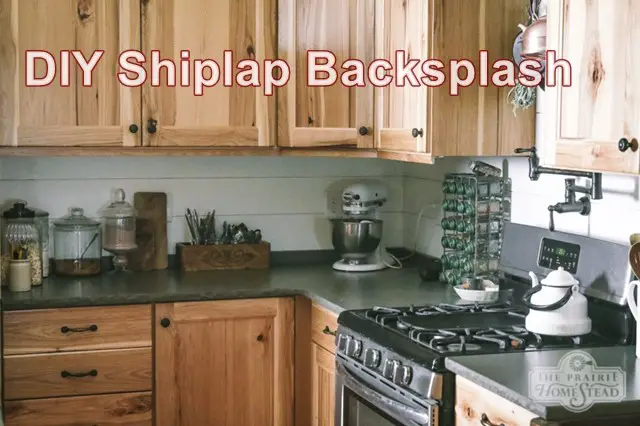 DIY Shiplap Backsplash