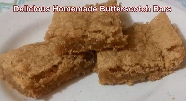 Delicious Homemade Butterscotch Bars