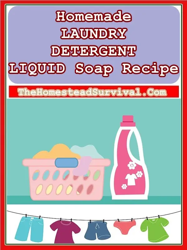 Homemade LAUNDRY DETERGENT LIQUID Soap Recipe - Natural Cleaning