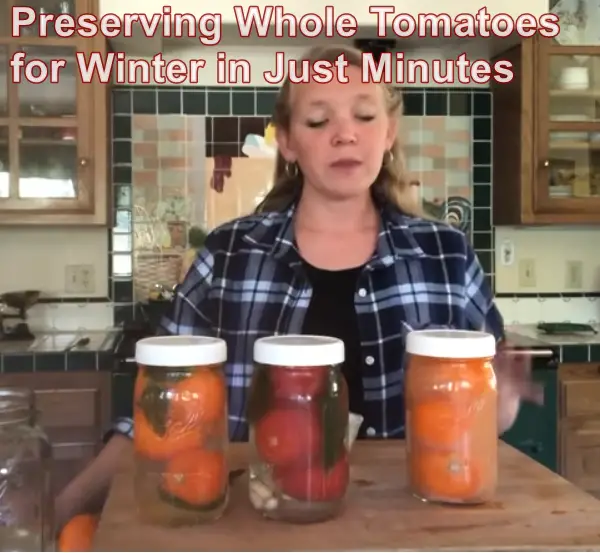 Preserving Whole Tomatoes for Winter in Just Minutes