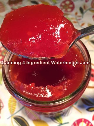 Canning 4 Ingredient Watermelon Jam - The Homestead Survival