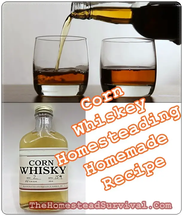 Corn Whiskey Homesteading Homemade Recipe