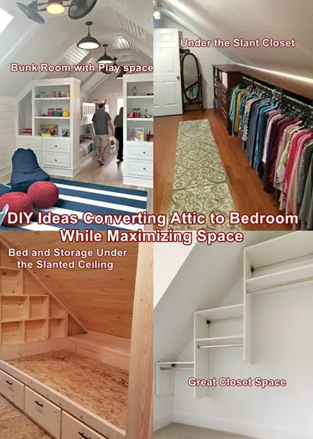 DIY Ideas Converting Attic to Bedroom While Maximizing Space
