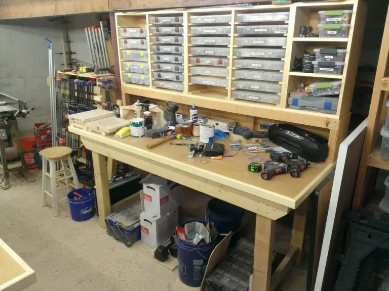 Build Workbench with Extra Storage Compartments DIY Project - The ...
