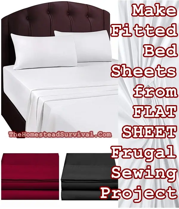 Make Fitted Bed Sheets from FLAT SHEET Frugal Sewing Project