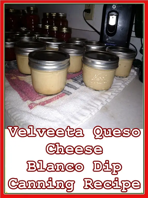 Velveeta Queso Cheese Blanco Dip Canning Recipe