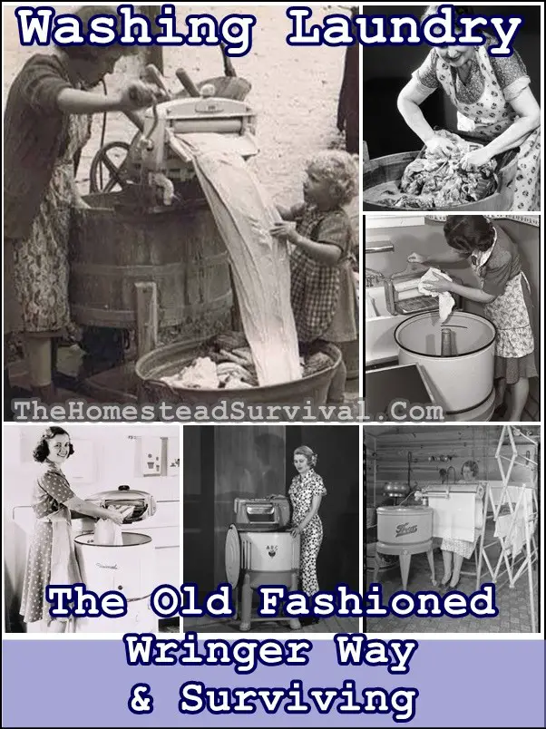 Washing Laundry The Old Fashioned Wringer Way and Surviving