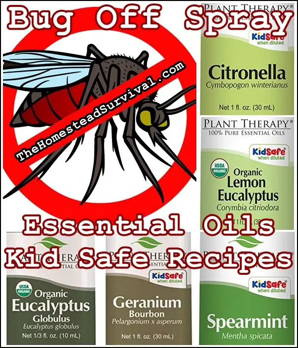 Bug Off Spray Essential Oils Kid Safe Recipes - The Homestead Survival - Natural Healing Medicine 