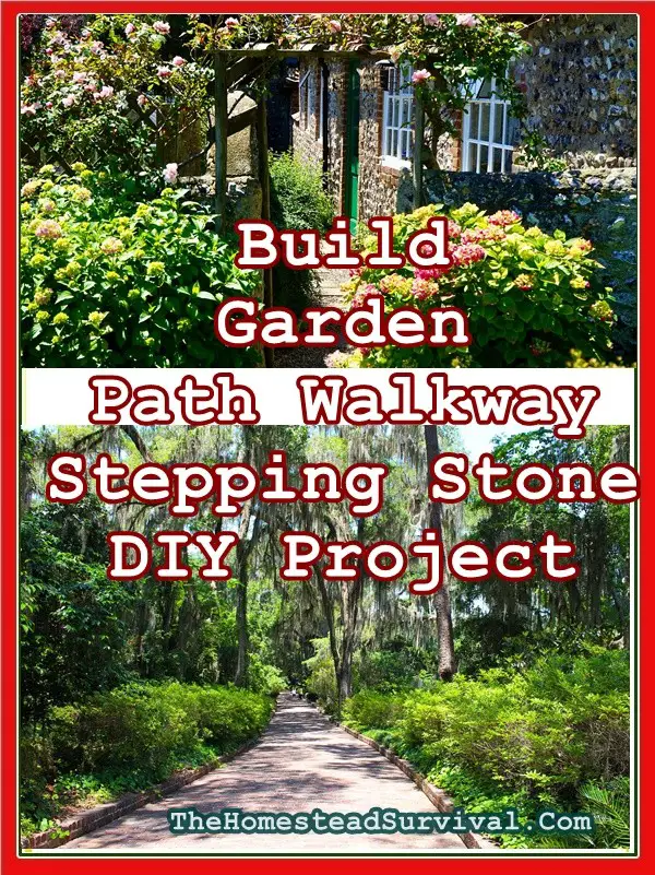 Build Garden Path Walkway Stepping Stone DIY Project - The Homestead Survival - Gardening - Landscaping - 