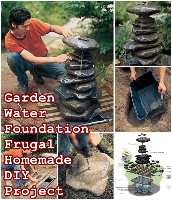 Garden Water Foundation Frugal Homemade DIY Project
