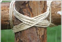 Irish Lashing Rope Tying Interlocking Knot Pole Method - Paracord - The Homestead Survival