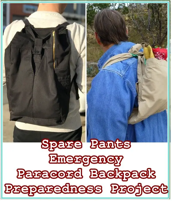 Spare Pants Emergency Paracord Backpack Preparedness Project - The Homestead Survival 
