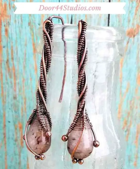Wire Wrapped Earrings Copper Wrap Jewelry Craft Project