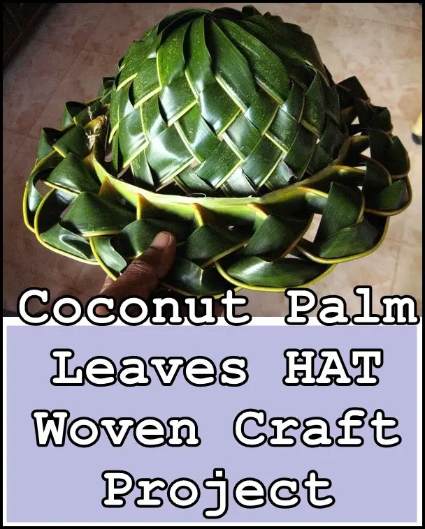 Coconut Palm Leaves HAT Woven Craft Project