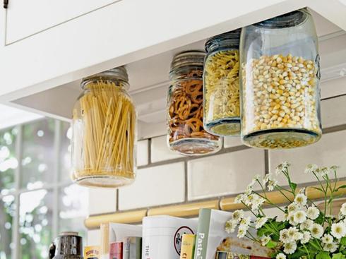 Home Storage Ideas - Mason Jar