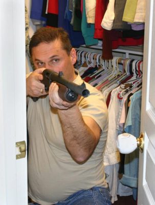Assembling your relatives in a secure room and protecting that room with a long gun may be the most effective measure to protect your family from the Invader.