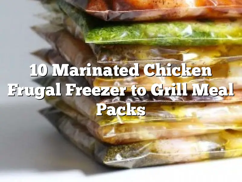 10 Marinated Chicken Frugal Freezer to Grill Meal Packs