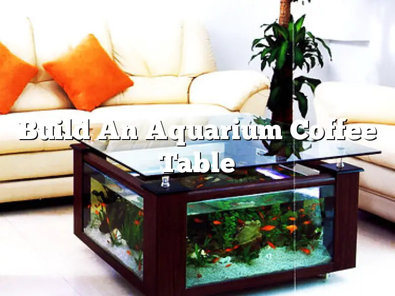 Build An Aquarium Coffee Table