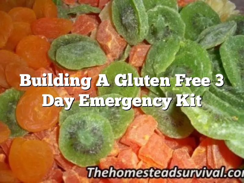 Building A Gluten Free 3 Day Emergency Kit