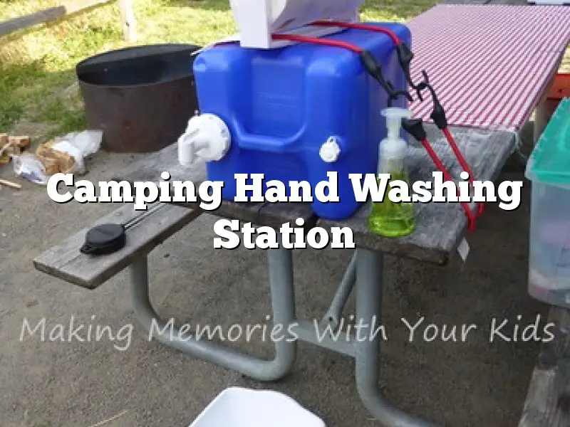 Camping Hand Washing Station