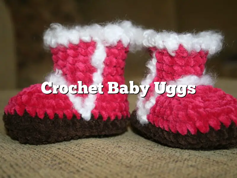 Crochet Baby Uggs
