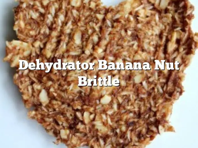 Dehydrator Banana Nut Brittle