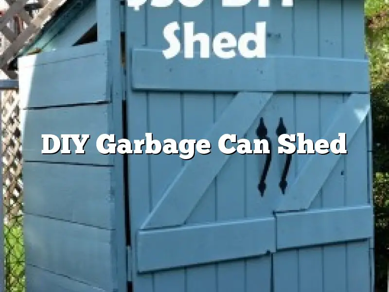 DIY Garbage Can Shed