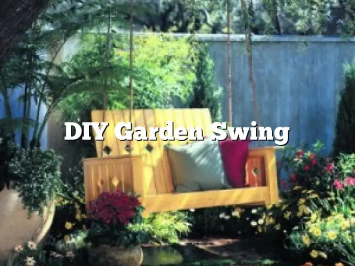 DIY Garden Swing