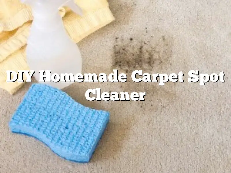 DIY Homemade Carpet Spot Cleaner