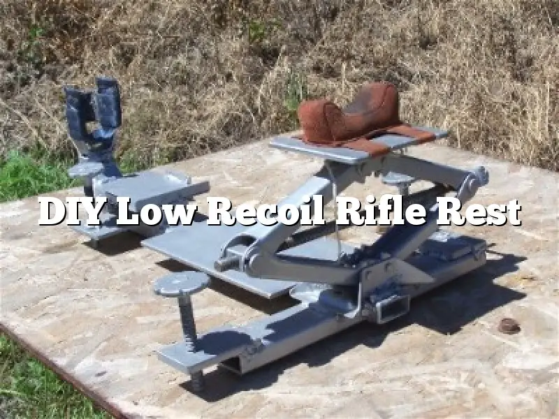 DIY Low Recoil Rifle Rest