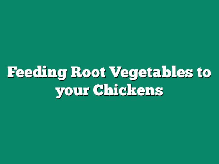Feeding Root Vegetables to your Chickens
