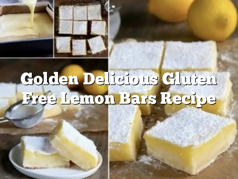 Golden Delicious Gluten Free Lemon Bars Recipe