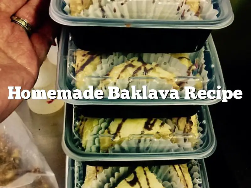 Homemade Baklava Recipe